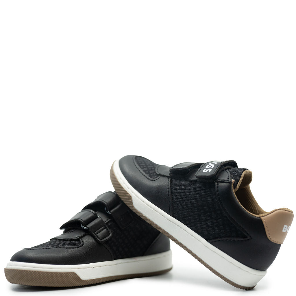 Hugo Boss Black Logo Velcro Baby Sneaker-Tassel Children Shoes