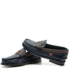 Papanatas Navy and Brown Penny Loafer-Tassel Children Shoes