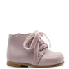 Papanatas Pink Scalloped Baby Bootie-Tassel Children Shoes