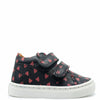 Atlanta Mocassin Black and Red Hearts Baby Sneaker-Tassel Children Shoes