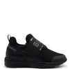 Hugo Boss Solid Black Elastic Sneaker-Tassel Children Shoes