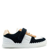 Chloe Navy Scalloped Sneaker-Tassel Children Shoes