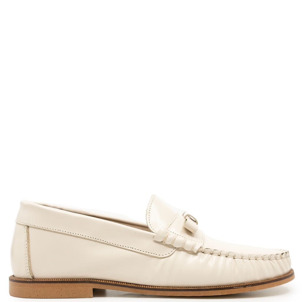 Spain+Co Cream Florentic Bow Loafer-Tassel Children Shoes