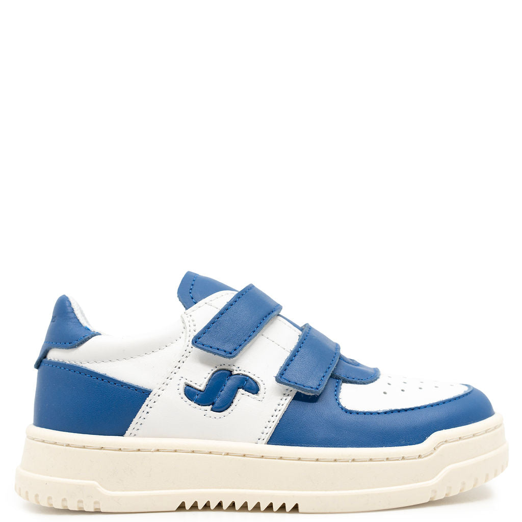 Jacadi Blue and White Velcro Sneaker-Tassel Children Shoes