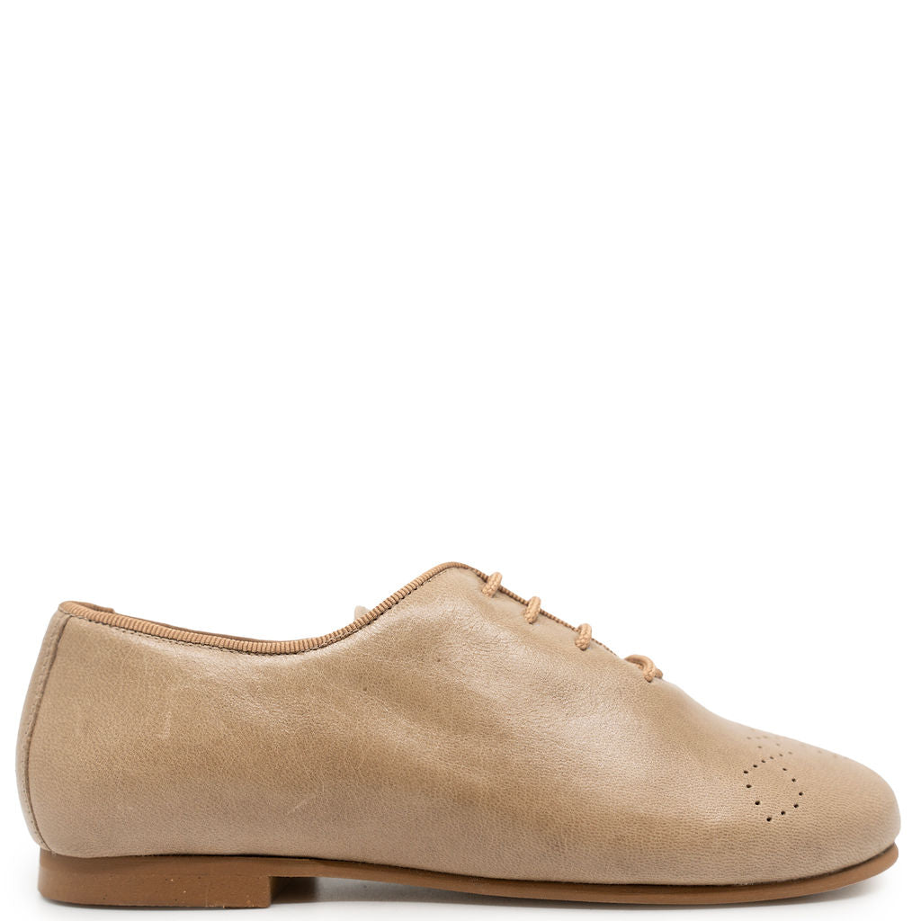Sonatina Wood Leather Oxford-Tassel Children Shoes