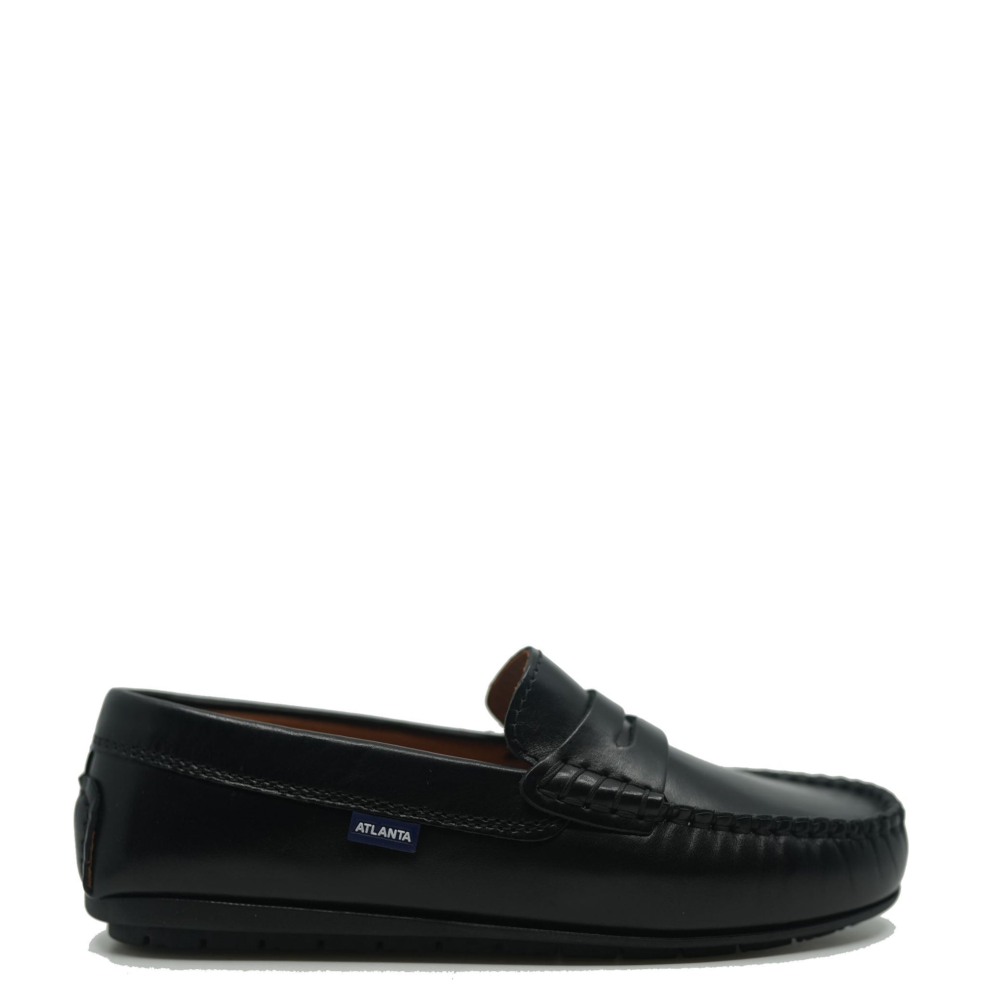 old Atlanta Mocassin Black Florentic Penny Loafer-Tassel Children Shoes