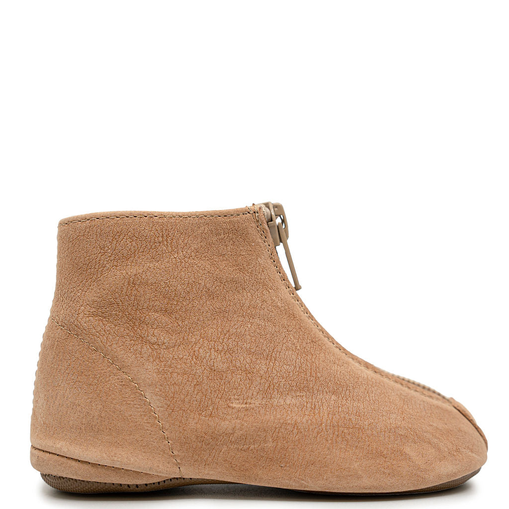 Pepe Tan Nubuk Zipper Bootie-Tassel Children Shoes