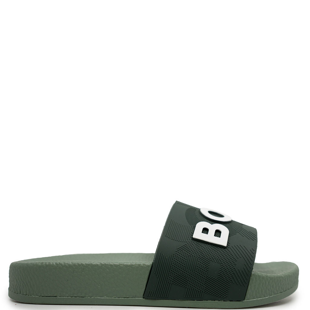 Hugo Boss Dark Sage Slide-Tassel Children Shoes