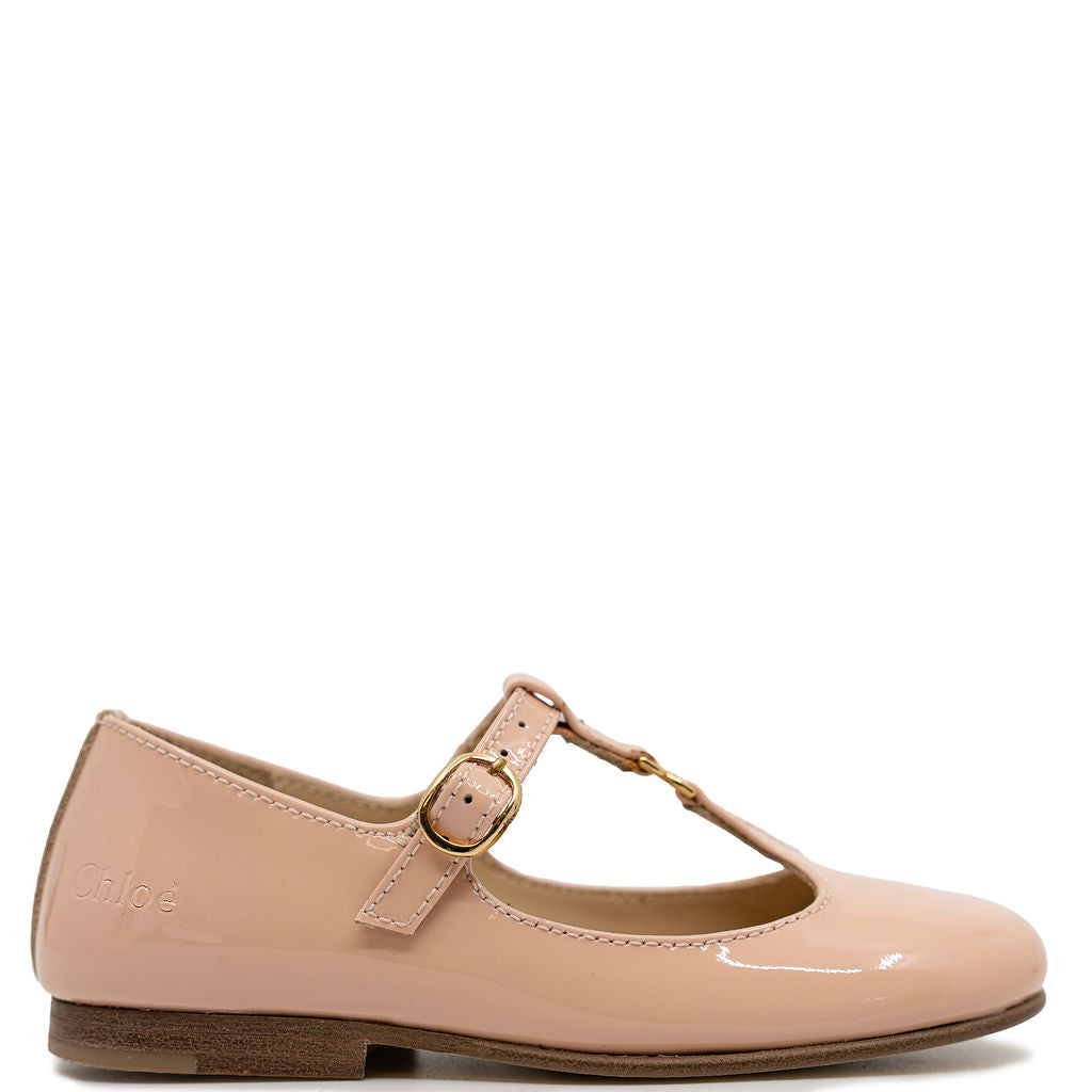 Chloe Petal Pink T Strap Mary Jane-Tassel Children Shoes