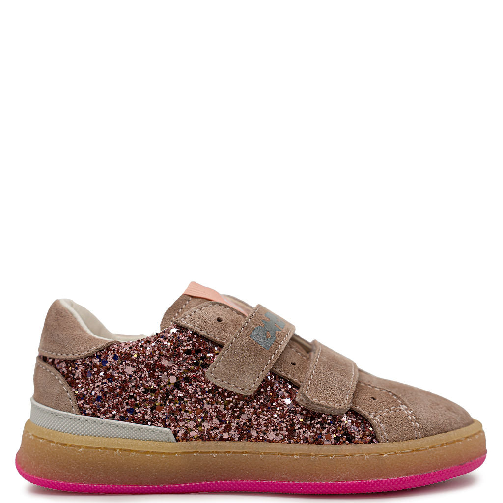 Rondinella Multi Pink Velcro Sneaker-Tassel Children Shoes