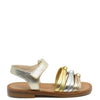 Beberlis Metallic Velcro Sandal-Tassel Children Shoes