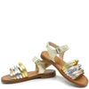 Beberlis Metallic Velcro Sandal-Tassel Children Shoes