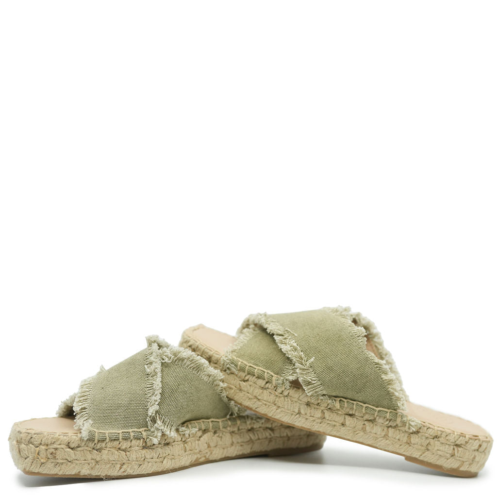 Blublonc Jean Espadrille Slide-Tassel Children Shoes