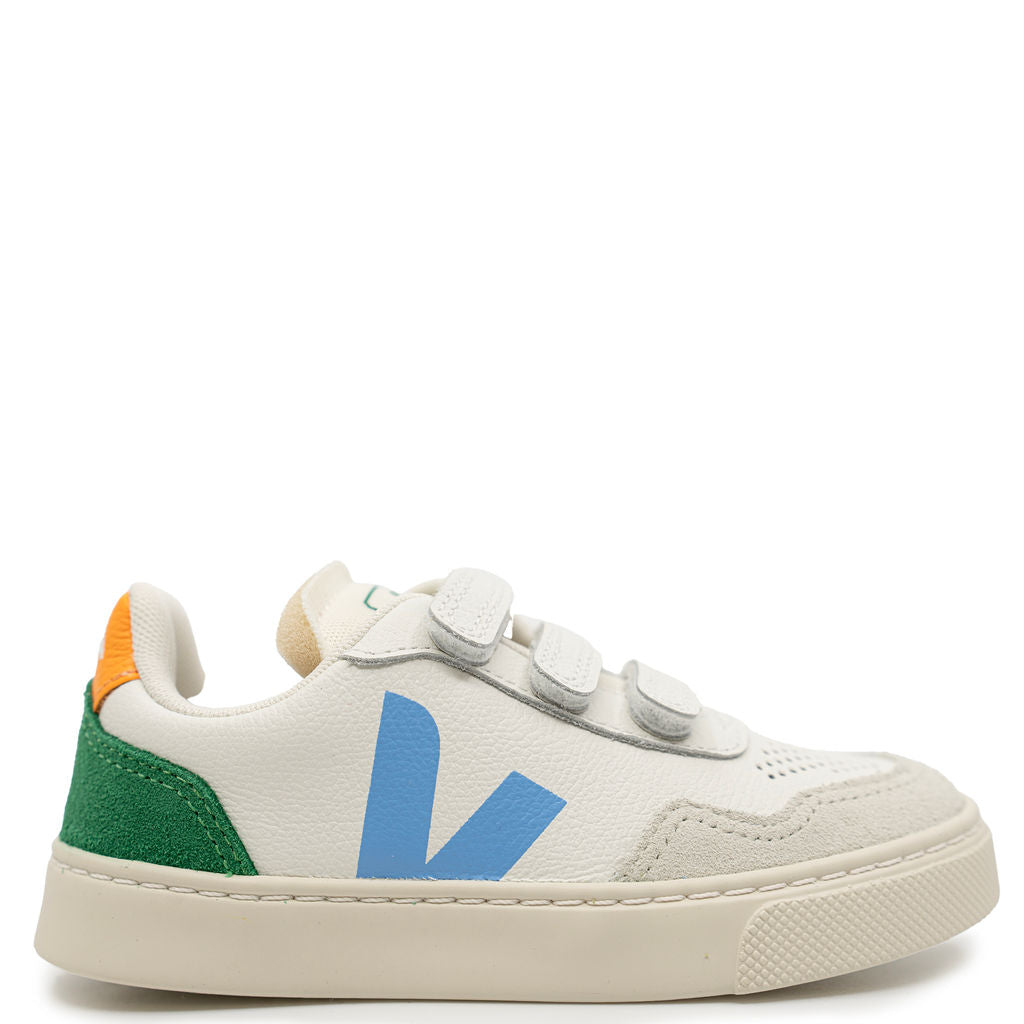 Veja Aqua Emeraude Velcro Sneaker-Tassel Children Shoes