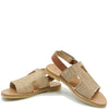 Manuela Beige Rafia Velcro Sandal-Tassel Children Shoes