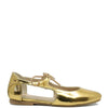 Manuela Gold Mirror Lace Mary Jane-Tassel Children Shoes
