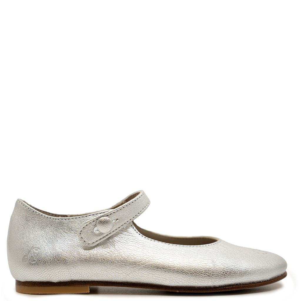 Bonpoint Argent Silver Ella Mary Jane-Tassel Children Shoes