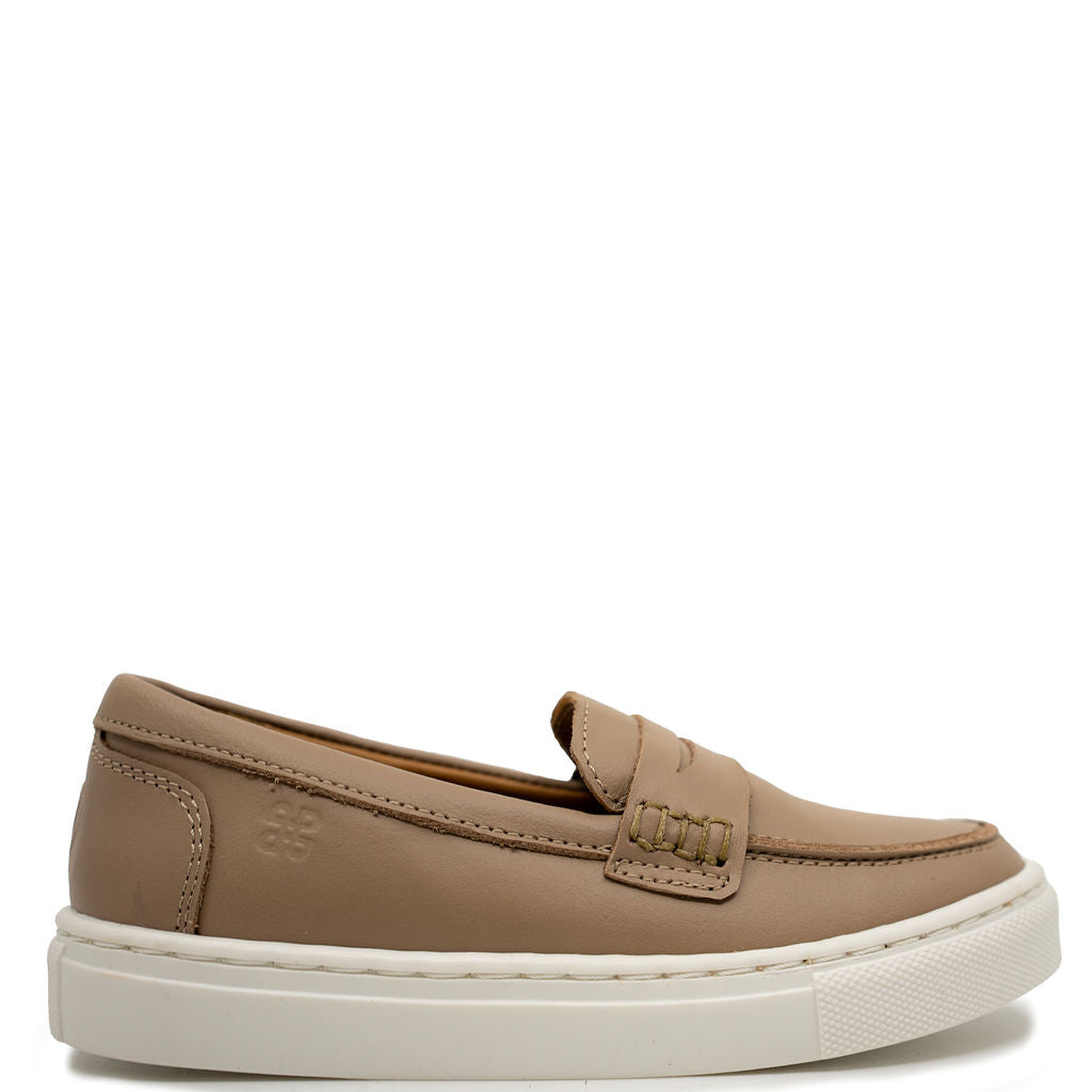 Porte Taupe Loafer Sneaker-Tassel Children Shoes