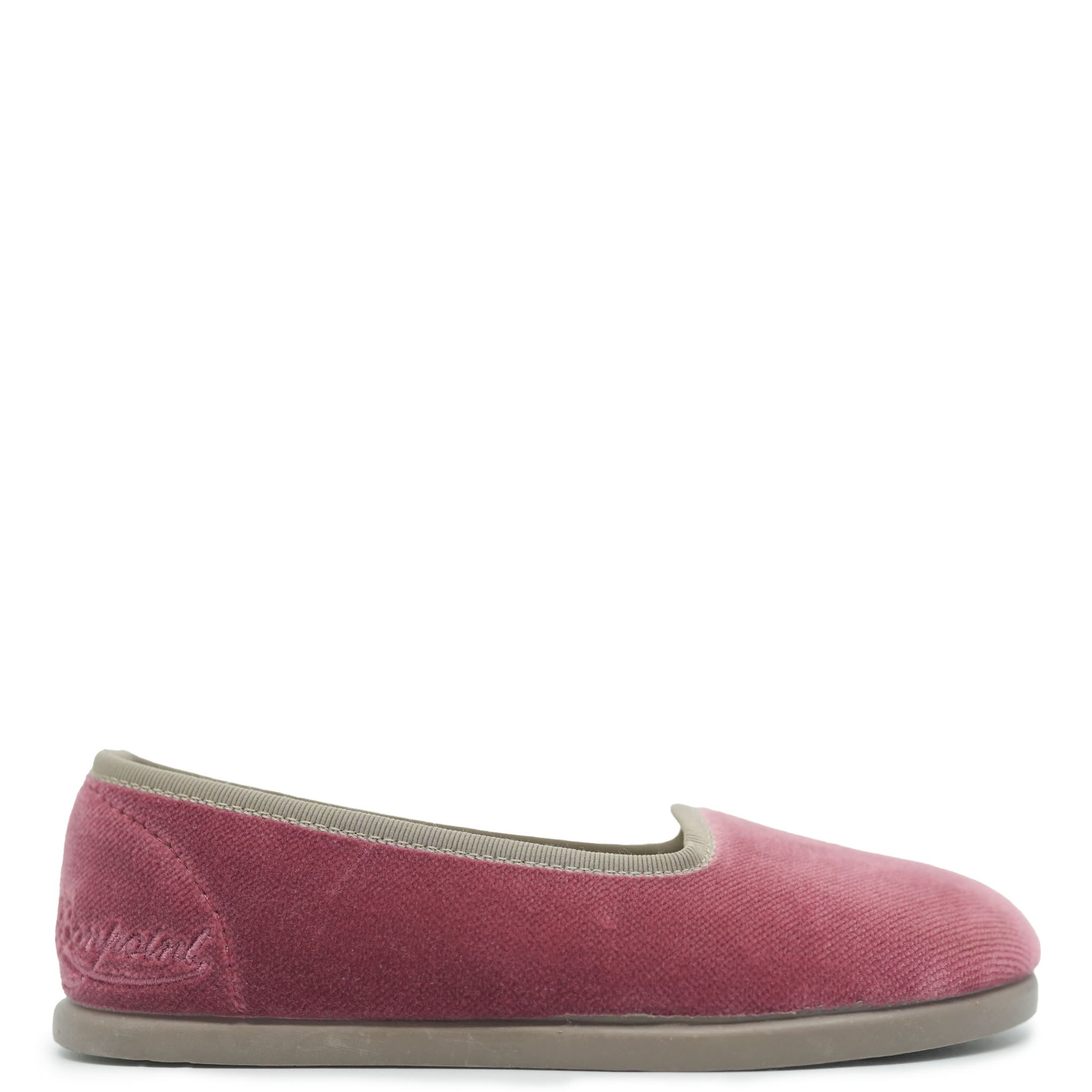 Bonpoint Mauve Velvet Slip On Shoe-Tassel Children Shoes