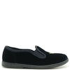 Pepe Navy Velvet Crown Embroidered Slip On-Tassel Children Shoes