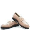 Beberlis Blush and Ivory Scalloped Chunky Loafer-Tassel Children Shoes