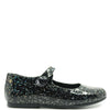 Manuela Black and Silver Sticks Mary Jane-Tassel Children Shoes