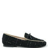 Beberlis Black Tweed Bow Loafer-Tassel Children Shoes