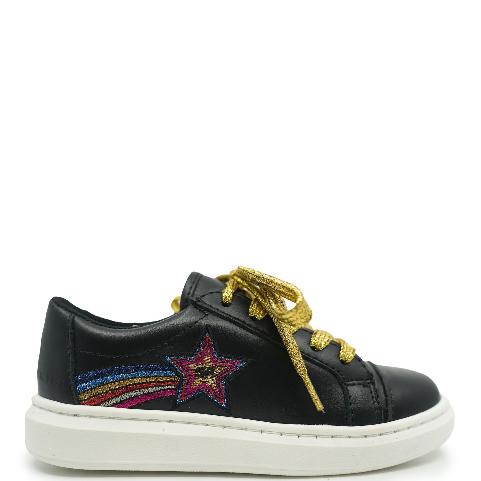 Sonia Rykiel Black Shooting Star Sneaker-Tassel Children Shoes