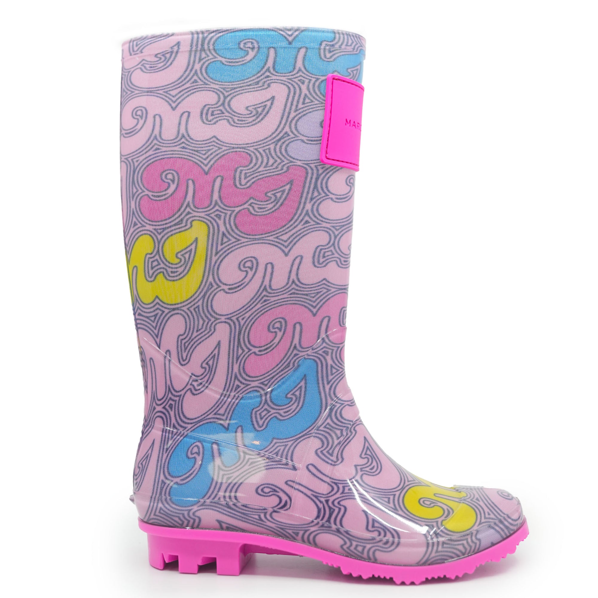 Marc Jacobs Pink Rainboot-Tassel Children Shoes