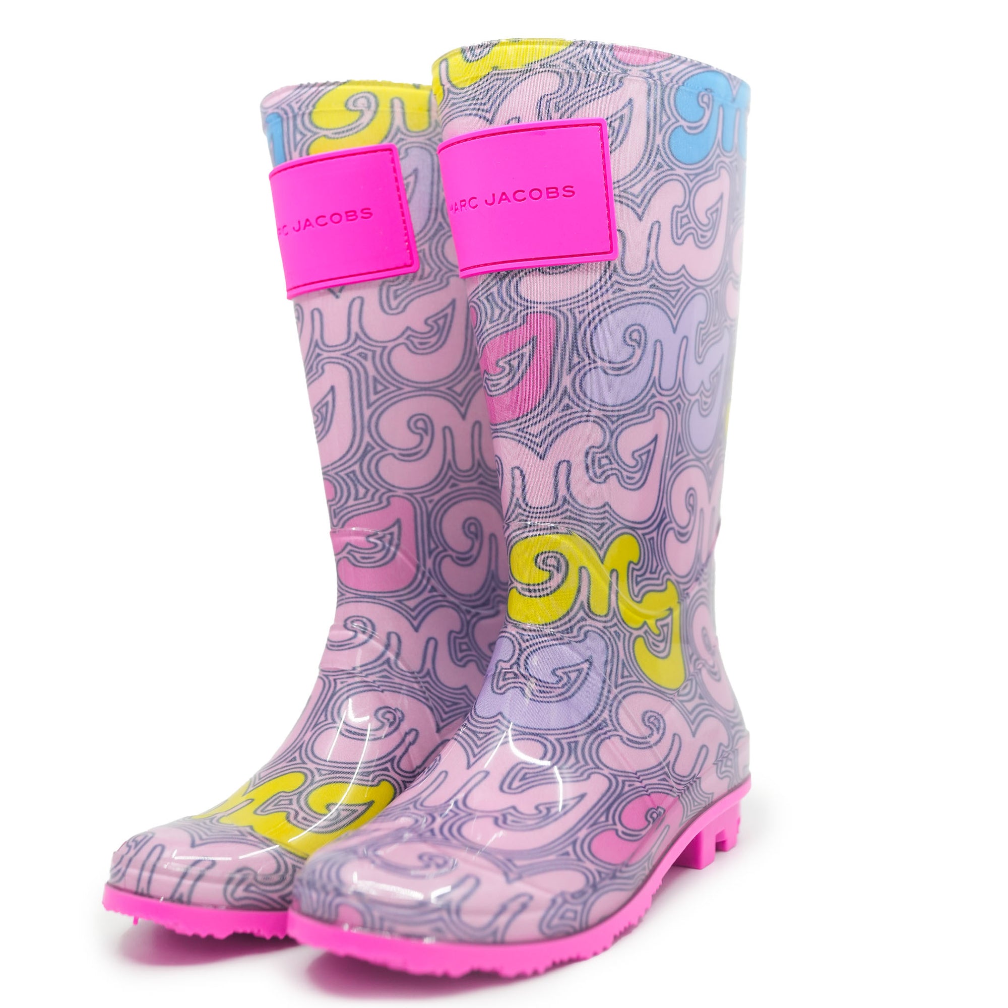 Marc Jacobs Pink Rainboot-Tassel Children Shoes