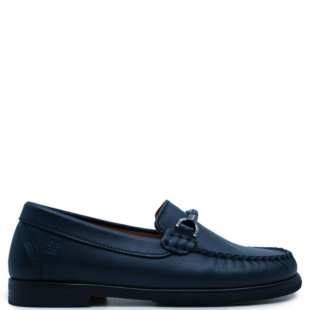 Porte Navy Buckle Penny Loafer-Tassel Children Shoes