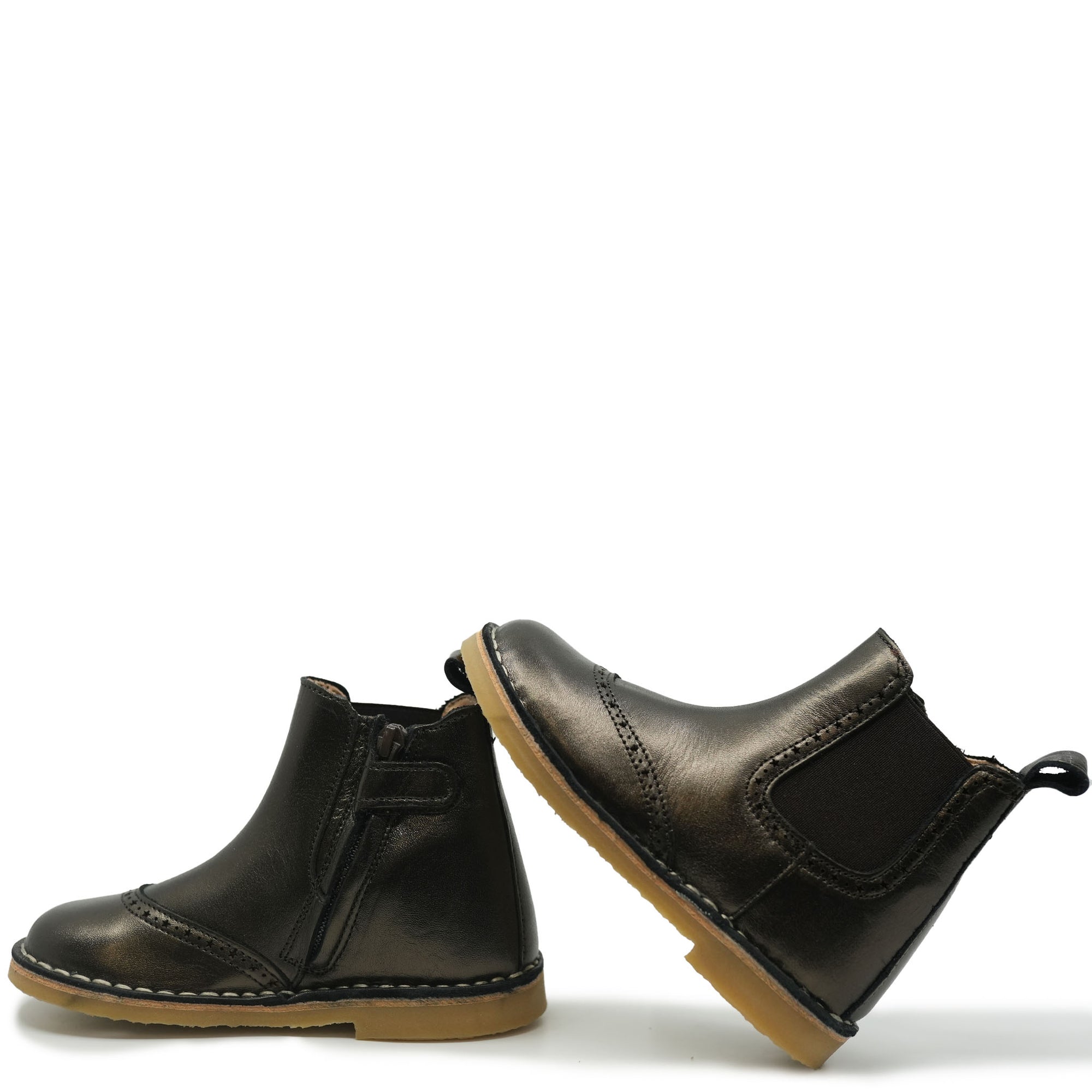 Petit Nord Bronze Metallic Boot-Tassel Children Shoes