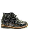 Manuela Black and Silver Sticks Baby Bootie-Tassel Children Shoes