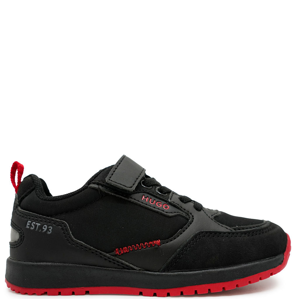 Hugo Boss Black and Red Sneaker-Tassel Children Shoes