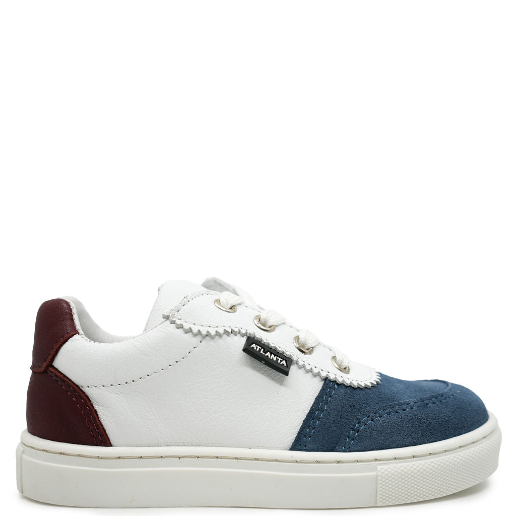 Atlanta Mocassin White Multi Color Sneaker-Tassel Children Shoes