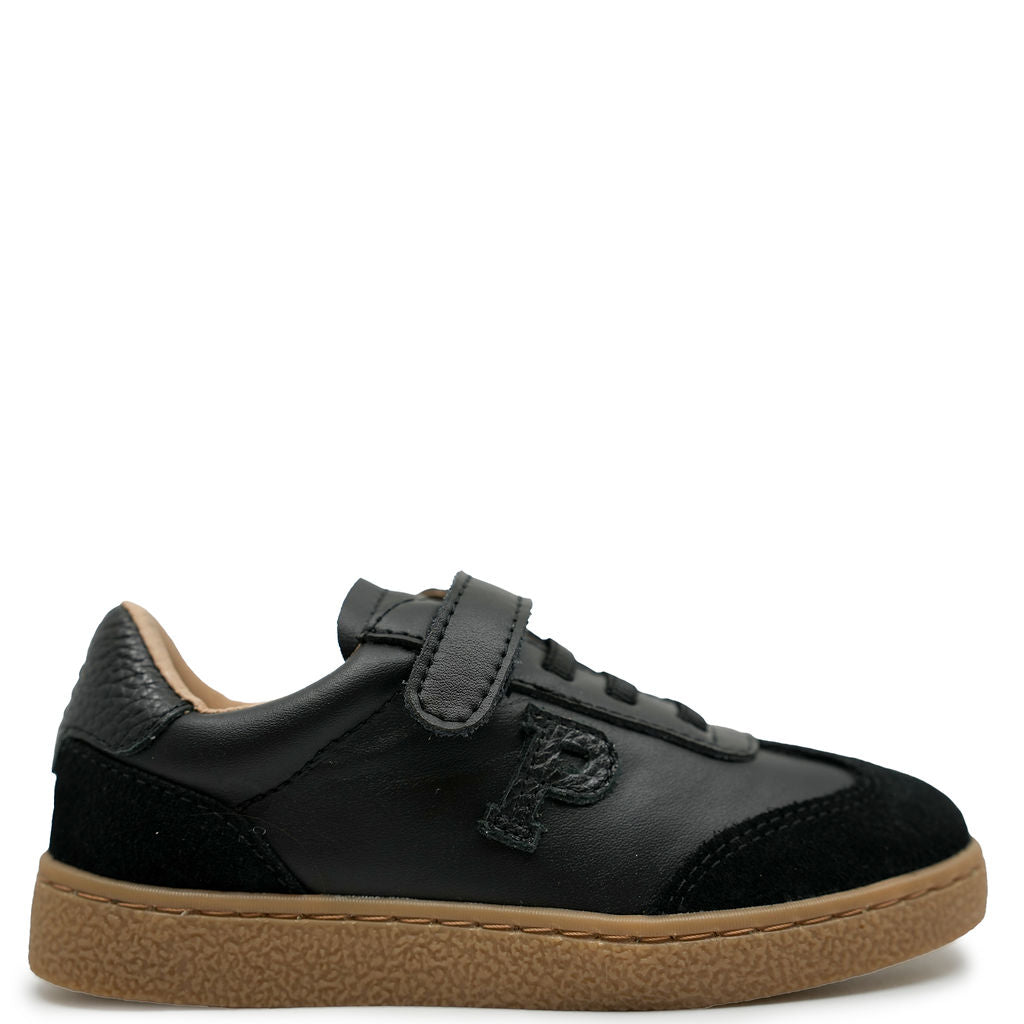 Porte Black P Sneaker-Tassel Children Shoes
