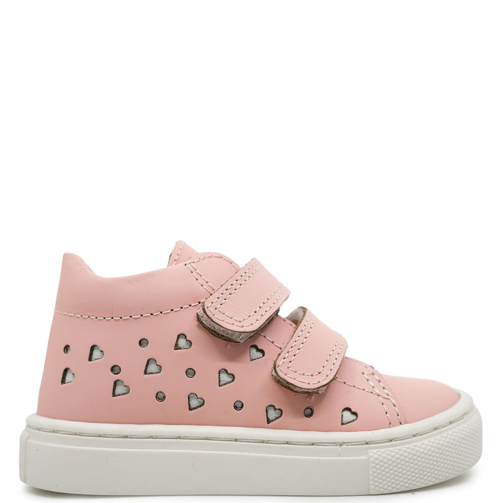 Atlanta Mocassin Pink Rubber Heart Baby Sneaker-Tassel Children Shoes