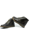 Manuela Dark Brown Wingtip Bootie-Tassel Children Shoes