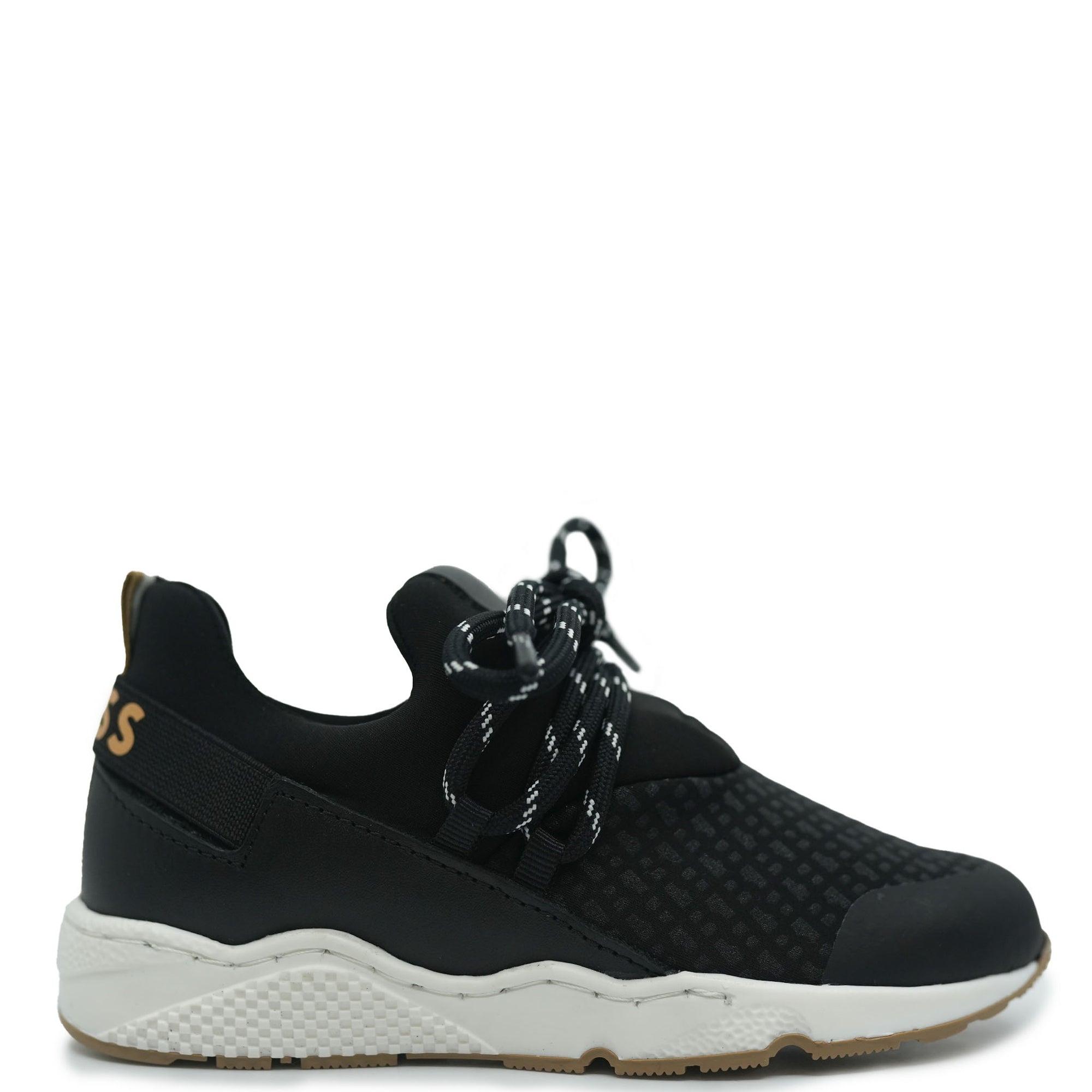 Hugo Boss Black Print Slip On Trainers-Tassel Children Shoes