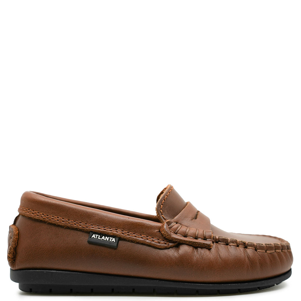 Atlanta Mocassin Luggage Vintage Penny Loafer-Tassel Children Shoes