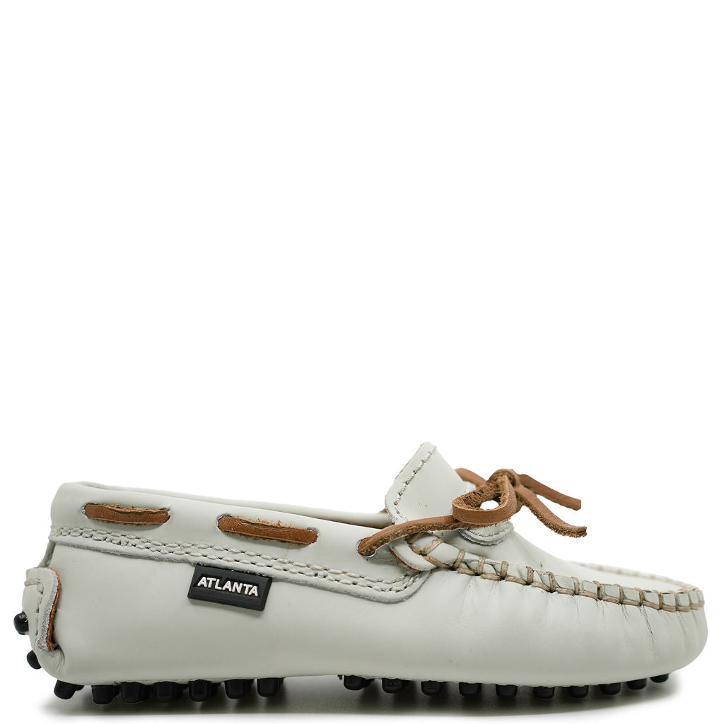 Atlanta Mocassin Stone Rubber Boat Driver-Tassel Children Shoes