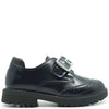 Papanatas Navy Florentic Wingtip Chunky Loafer-Tassel Children Shoes