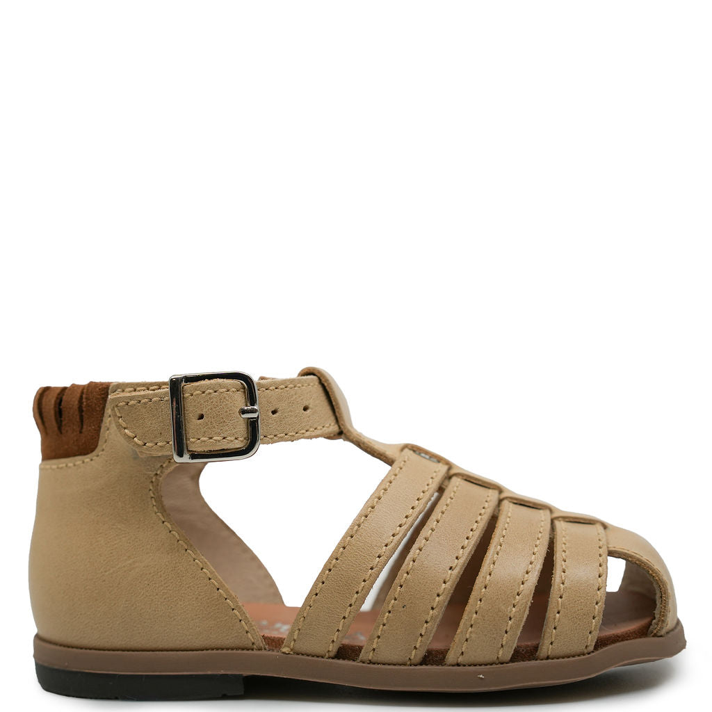 Beberlis Beige Gladiator Baby Sandal-Tassel Children Shoes