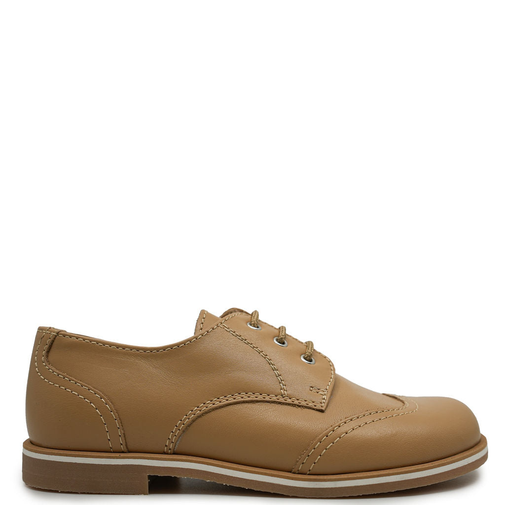 Beberlis Camel Wingtip Oxford-Tassel Children Shoes