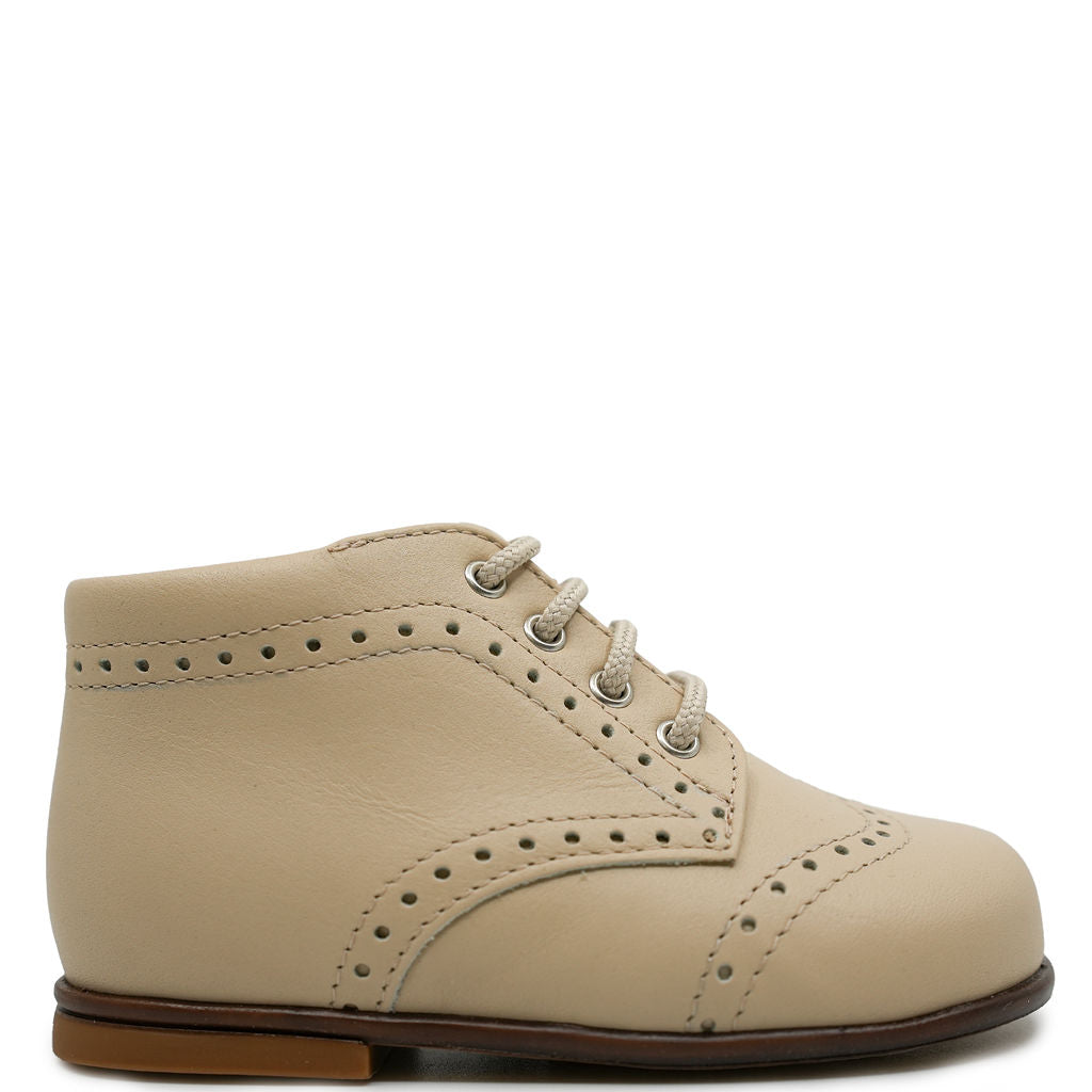 Beberlis Soft Tan Wingtip Baby Bootie-Tassel Children Shoes