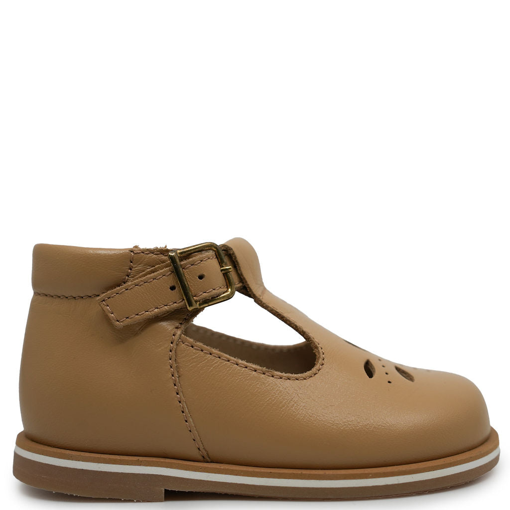 Beberlis Camel Perforated Baby Shoe-Tassel Children Shoes