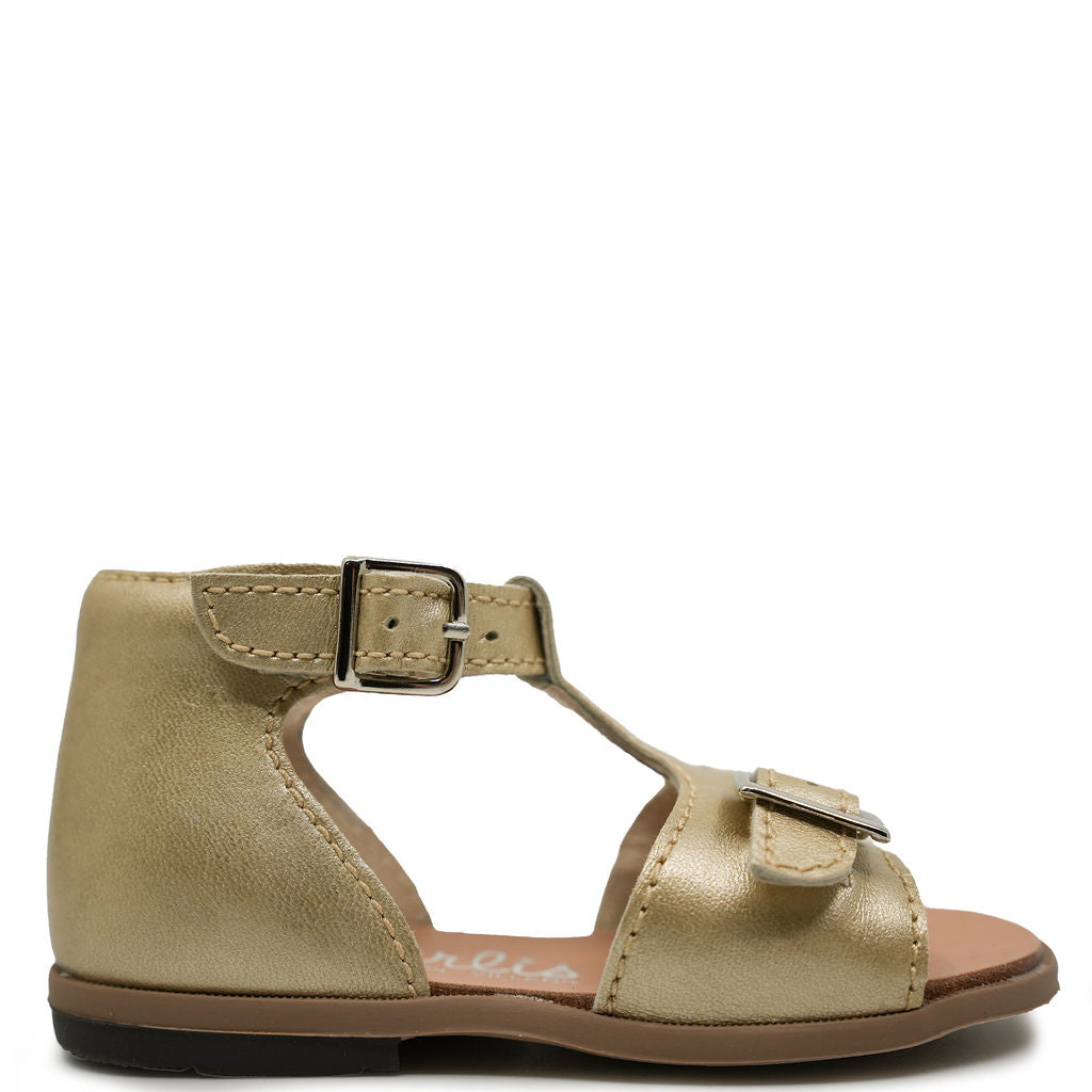 Beberlis Soft Gold Buckle Baby Sandal-Tassel Children Shoes