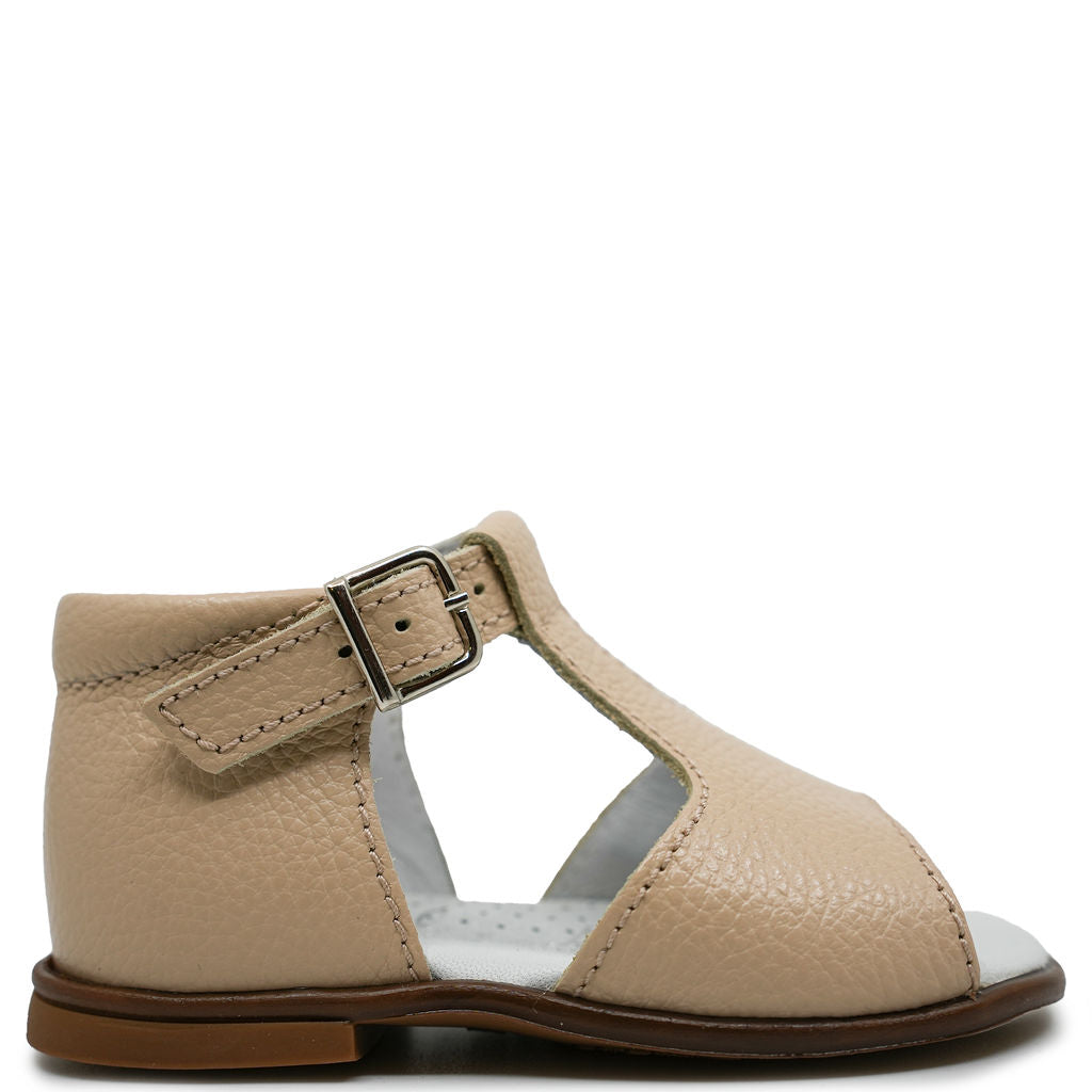 Beberlis Nude Pebbled Baby Sandal-Tassel Children Shoes