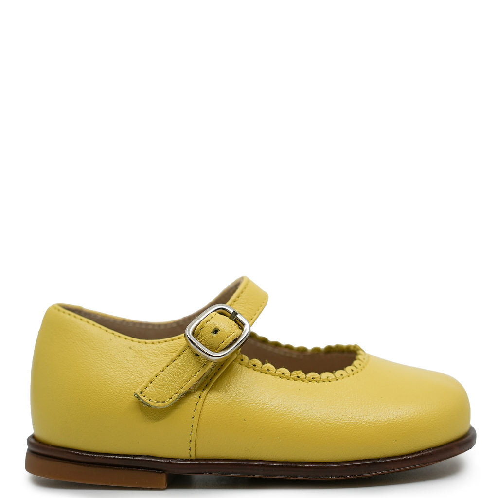 Beberlis Pomelo Scalloped Baby Mary Jane-Tassel Children Shoes