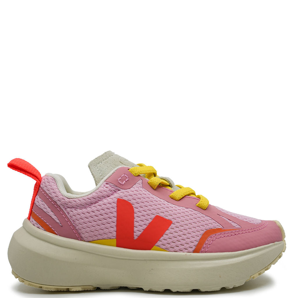 Veja Guimauve Fluo Elastic Sneaker-Tassel Children Shoes